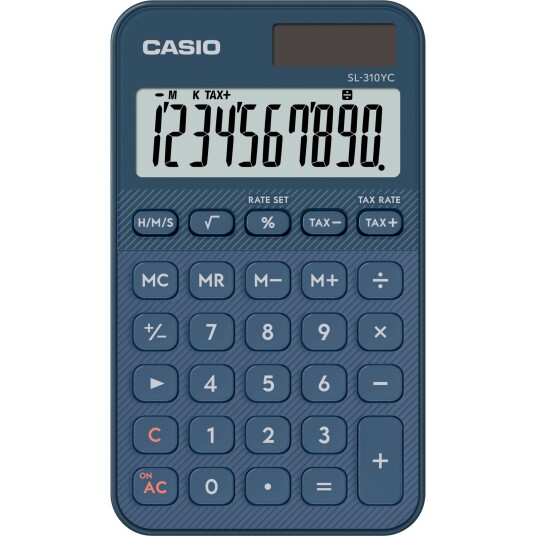Casio SL 310YC NY Kalkulator Blå