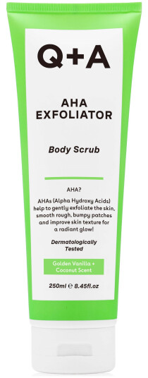 Q+A AHA Exfoliator Body Scrub 250ml