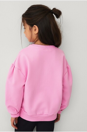 Ellos Collection Collegegenser med puffermer Rosa