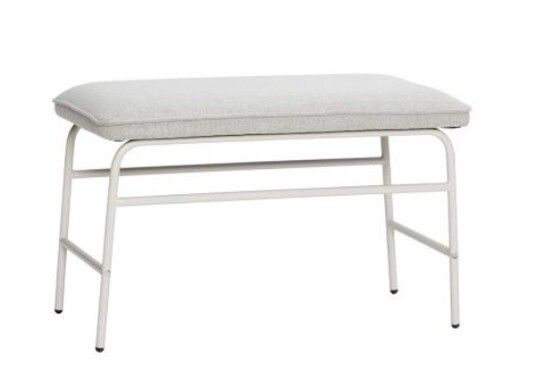 Hübsch Benk Metall/Polyester Grå OEKO-TEX Hübsch Benk Metall/Polyester Grå OEKO-TEX