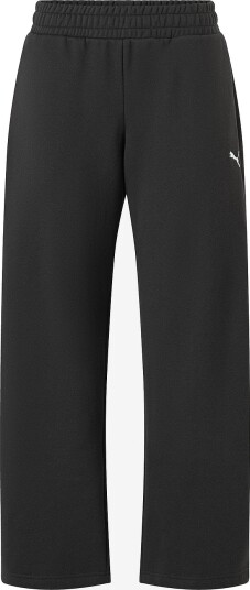 Puma Sweatpants Ess Relaxed Barrel Leg Pants FL Svart