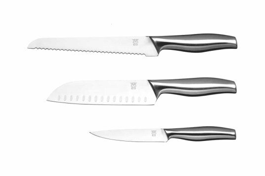 Øyo Hegre Kokkekniver 3 Deler Med Etui OneSize