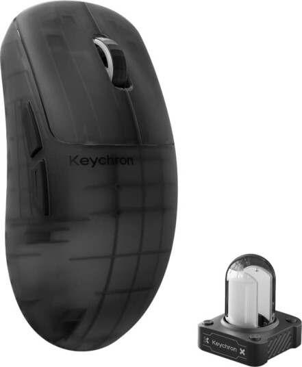 Keychron G6 HE 8K Trådløs Gamingmus Frosted Smoke