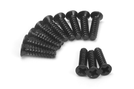 BlackZon BZN540350 Selvgjengende forseglete skruer til RC-bil 2.3x10mm