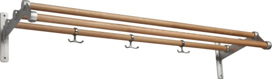 Essem Design Nostalgi 291 hattehylle 100 cm Eik-aluminium Essem Design Nostalgi 291 hattehylle 100 cm Eik-aluminium