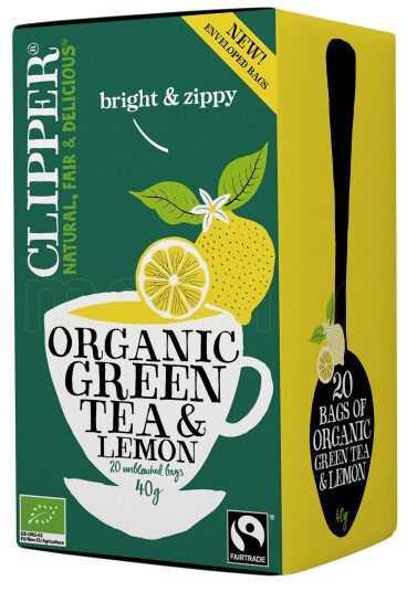 Clipper Grøn Te m. Citron Ø - 20 Poser Clipper Grøn Te m. Citron Ø - 20 Poser