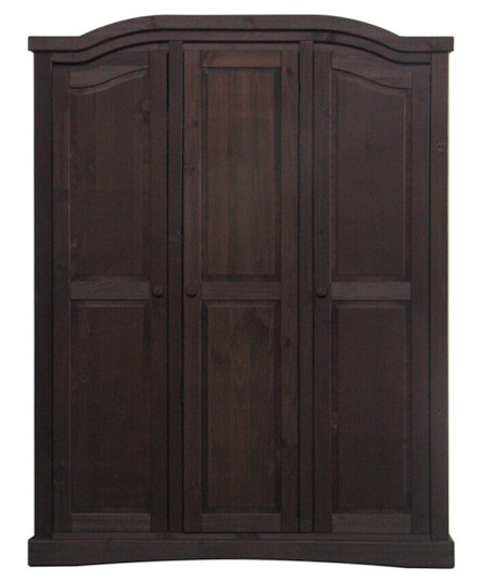 Rico garderobeskap 3-dørs bredde 152 cm, høyde 193 cm kolonial beis/voks.