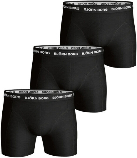 Bjørn Borg 3pk Shorts Essential Sammy Black XS