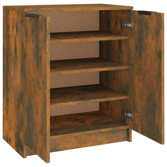 vidaXL Skohylle r?kt eik 59x35x70 cm konstruert tre vidaXL Skohylle r?kt eik 59x35x70 cm konstruert tre