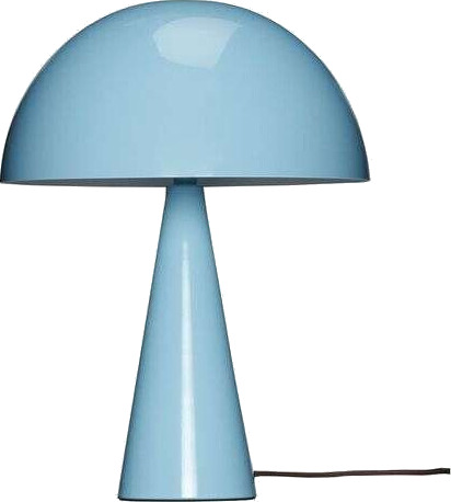 Hübsch Mush Mini Bordlampe Light Blue/Brown Hübsch Mush Mini Bordlampe Light Blue/Brown