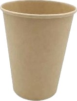 Kaffebæger Pap Ø90xh112mm 30 Cl 12 Oz Single Wall Brun,50 Stk/Ps   50 Stk.