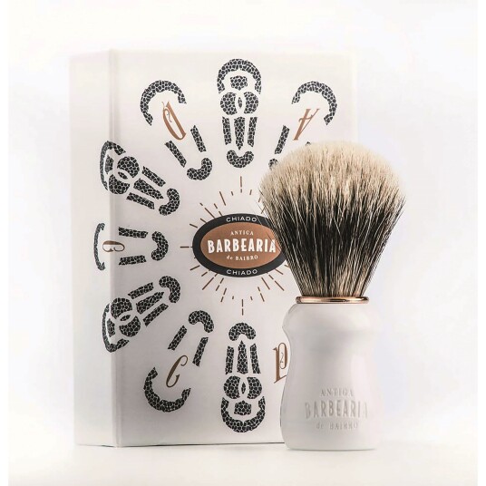 Antiga Barbearia de Bairro Chiado Silvertip Shaving Brush Antiga Barbearia de Bairro Chiado Silvertip Shaving Brush