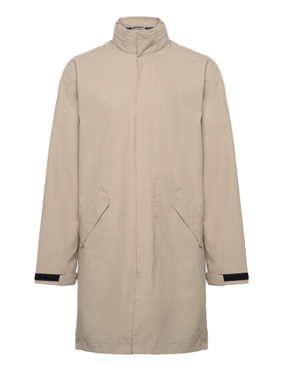 H2O Rømø Logo Lw Rain Long Jacket - Beige - L