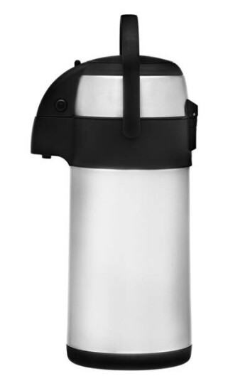 Pumpetermos 3 L stål/Svart Pumpetermos 3 L stål/Svart