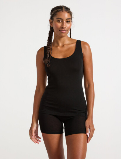 Lindex Camisole Merino Wool - Black - XL