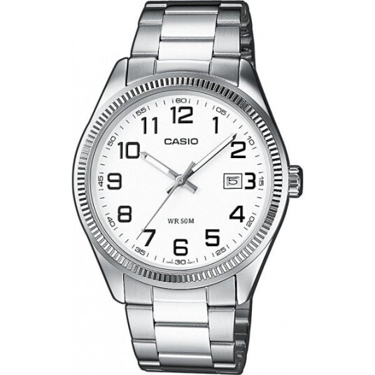 Casio Herreklokke MTP 1302PD 7BVEF Collection Hvit/Stål Ø44 mm