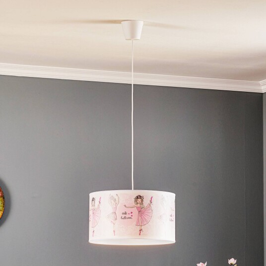 Duolla Print M pendellampe med ballerinaer
