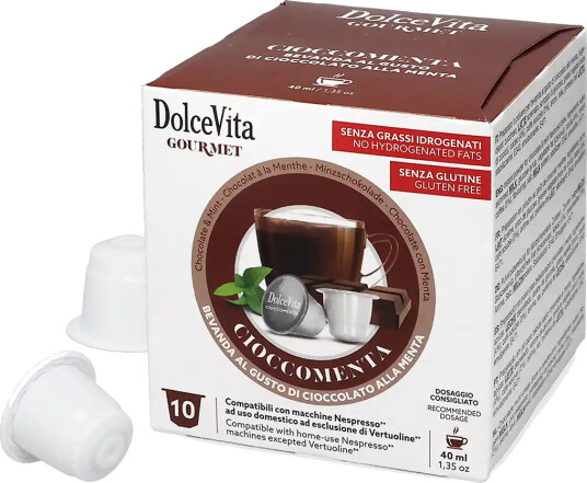 Dolce Vita | Cioccomenta Mynte Sjokolade 10 kapsler til Nespresso®