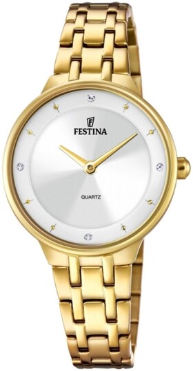 Festina Dameklokke F20601 1 Mademoiselle Sølvfarget/Gulltonet stål Festina Dameklokke F20601 1 Mademoiselle Sølvfarget/Gulltonet stål