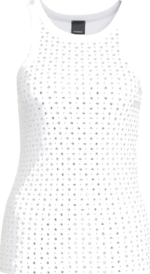 Pinko Dame Topper Hvit S,