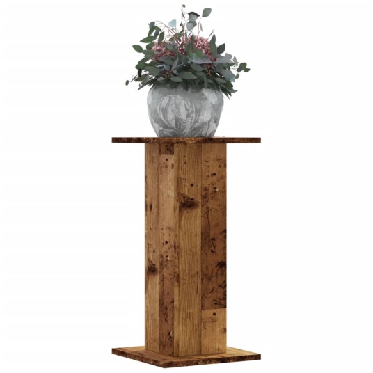 Plantestativer 2 stk gammelt tre 30x30x60 cm konstruert tre Plantestativer 2 stk gammelt tre 30x30x60 cm konstruert tre