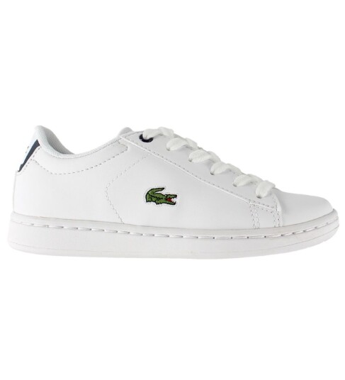 Lacoste Sko Carnaby Hvit/Navy m. Knytting 31 Sko