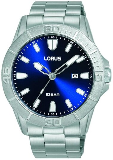 Lorus Herreklokke RH941QX9 Classic Blå/Stål Ø43 mm Lorus Herreklokke RH941QX9 Classic Blå/Stål Ø43 mm