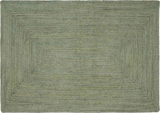 Områdetepper Rektangulær Olivengrønn 140 x 200 cm Jute