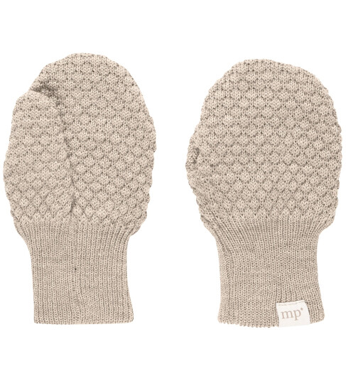 MP Votter Ull/Bomull Oslo Beige Melange MP 0 1 år 50 80 Votter