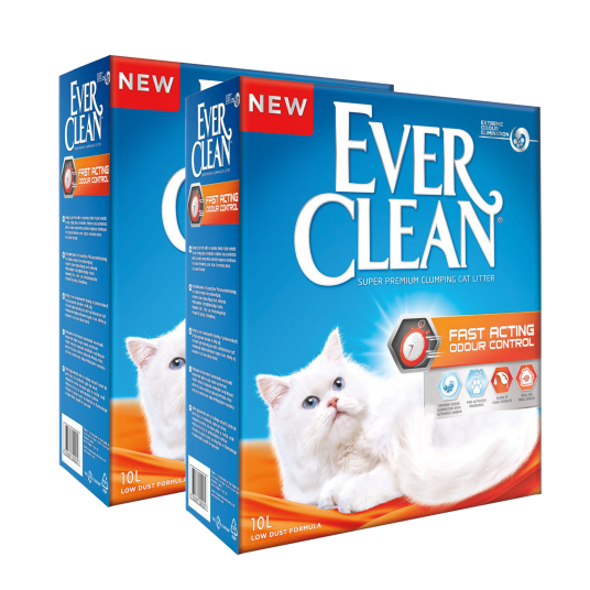 Fast Acting Cat Litter 10 L X 2 Katt Toalett Og Kattesand Kattesand Ever Clean