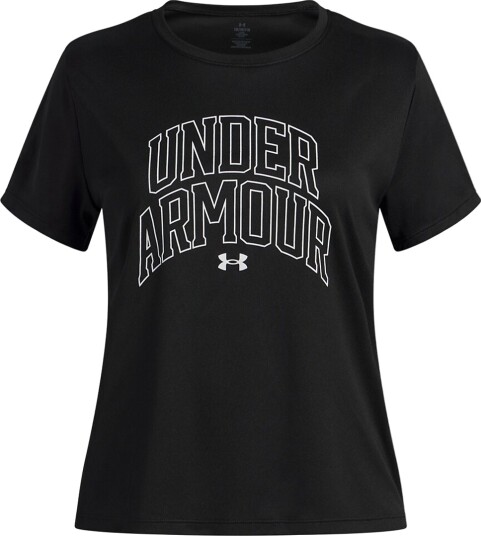 Under Armour T skjorte Tech Varsity Svart m. Trykk Under Armour 8 år 128 T skjorte
