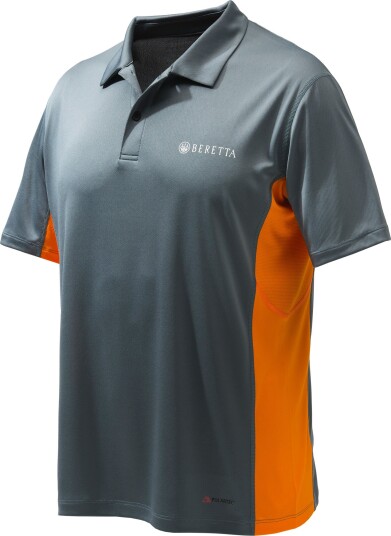 Beretta Unisex Flash Tech Polo Grey Castlerock S, Grey Castlerock Beretta Unisex Flash Tech Polo Grey Castlerock S, Grey Castlerock