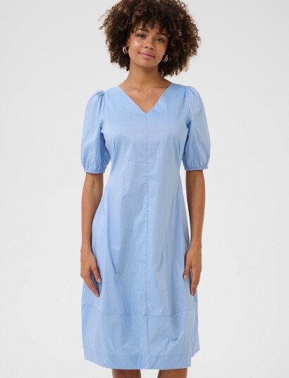 Culture Cuantoinett Ss Dress - Blue - S Culture Cuantoinett Ss Dress - Blue - S