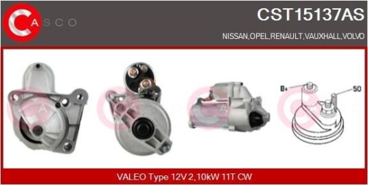 Starter CASCO CST15137AS