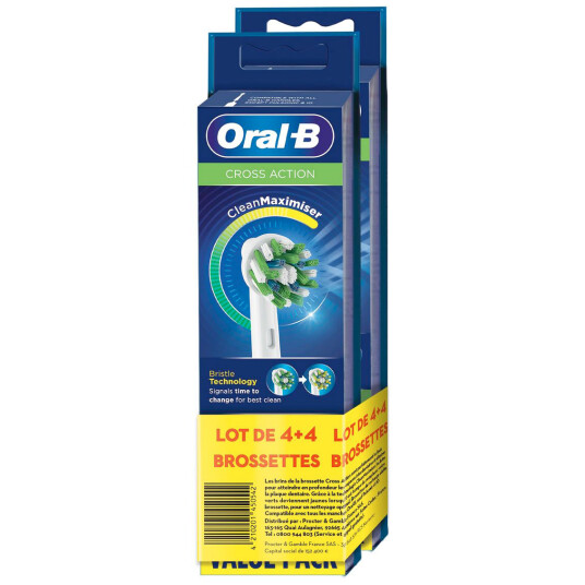 Oral B Børstehoder 8 stk. CrossAction CleanMaximize