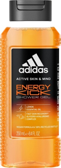 Adidas Power Booster Energy Kick Shower Gel For Men 250 ml