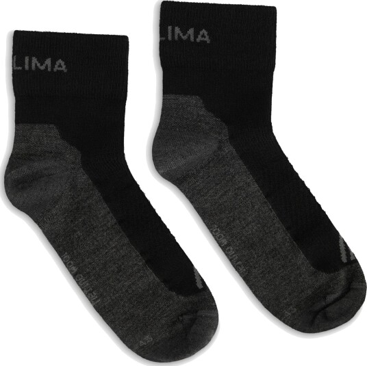 Aclima Running Socks 2pk Jet Black/Grey 44 48