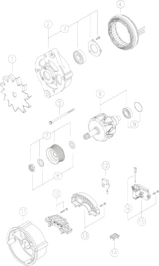 Dynamo MAHLE MG 607