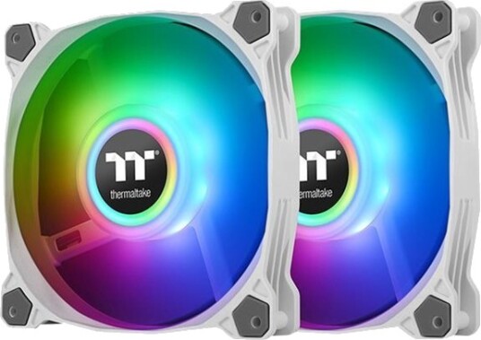 Thermaltake Pure Duo 12 Argb Sync Radiator Fan Kabinettvifte 120mm Hvit Thermaltake Pure Duo 12 Argb Sync Radiator Fan Kabinettvifte 120mm Hvit