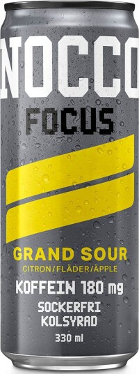 NOCCO Focus Grand Sour Citron Fläder Äpple 33cl