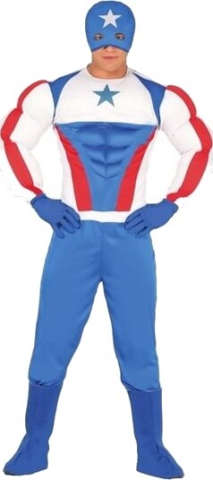 Fiesta Superhelt Med Stjerne Kostume Fiesta Superhelt Med Stjerne Kostume
