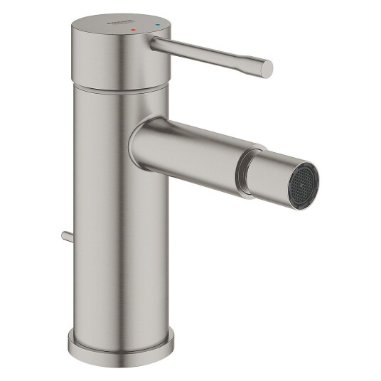 Grohe Essence bidétbatteri Med bunnventil, Supersteel Grohe Essence bidétbatteri Med bunnventil, Supersteel