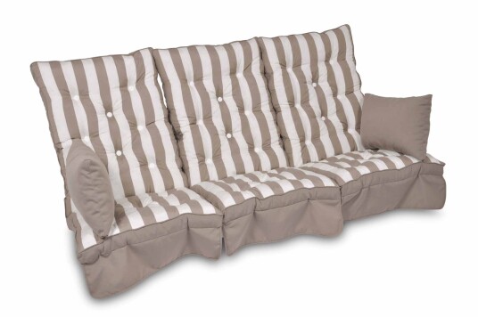 Fritab Verandahuske putesett høy Taupe Flokk Beige Fritab Verandahuske putesett høy Taupe Flokk Beige