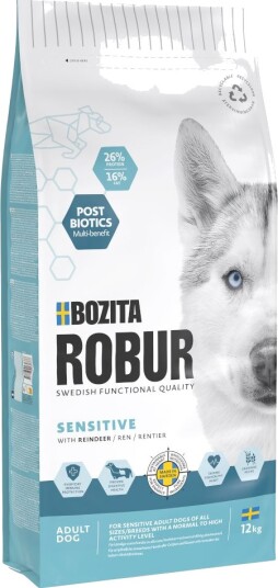 Bozita Robur Sensitive Kornfri Reinsdyr Sparepakke 2 X 12 kg Bozita Robur Sensitive Kornfri Reinsdyr Sparepakke 2 X 12 kg