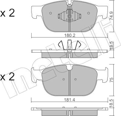 METELLI 22 1120 0 Bremseklosser