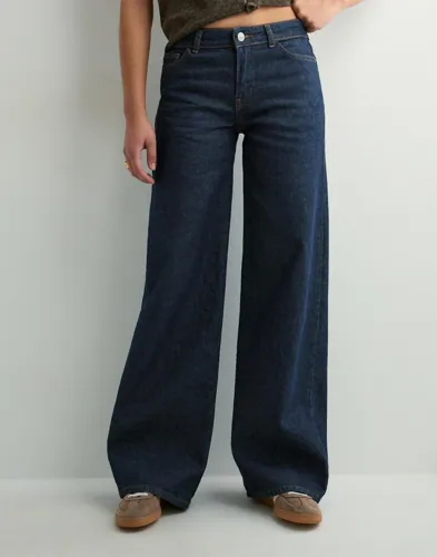 Pieces   Blå   Pcselma Lw Wide Jeans Rinse Noos Bc