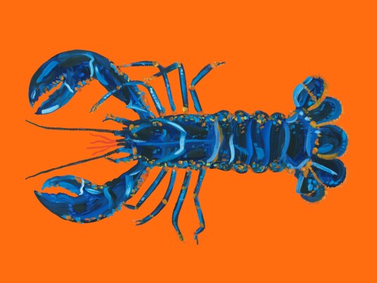Plakat Blå Hummer Plakat Blå Hummer