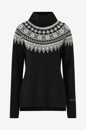 Skhoop - Polohals Scandinavian Roll Neck - Svart Skhoop - Polohals Scandinavian Roll Neck - Svart