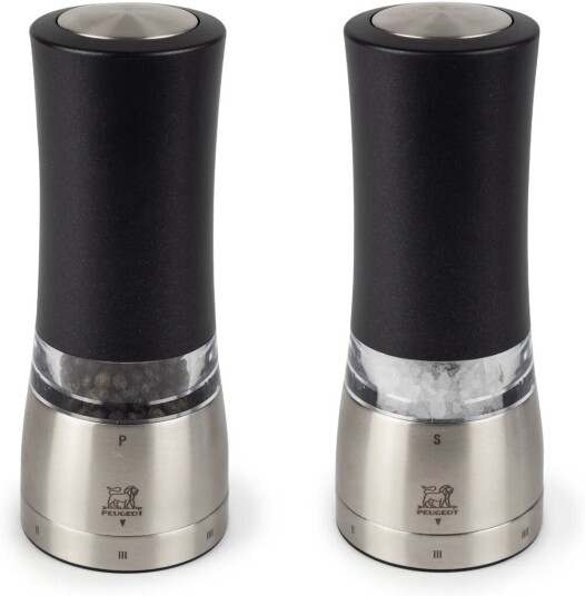 Peugeot Daman Z DUO Electric salt og pepperkvern 2 deler Black Peugeot Daman Z DUO Electric salt og pepperkvern 2 deler Black