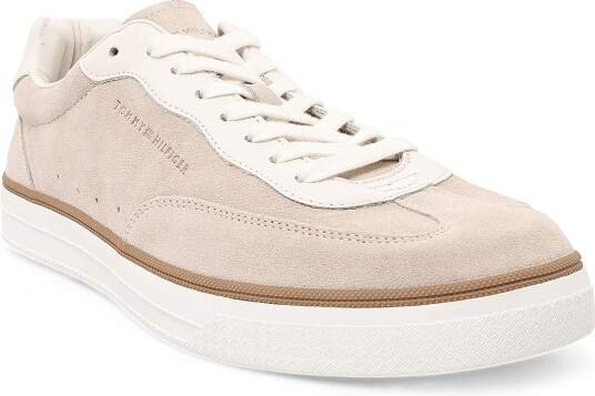 Tommy Hilfiger Th Lo Lux Suede Leather Mix   Beige   42
